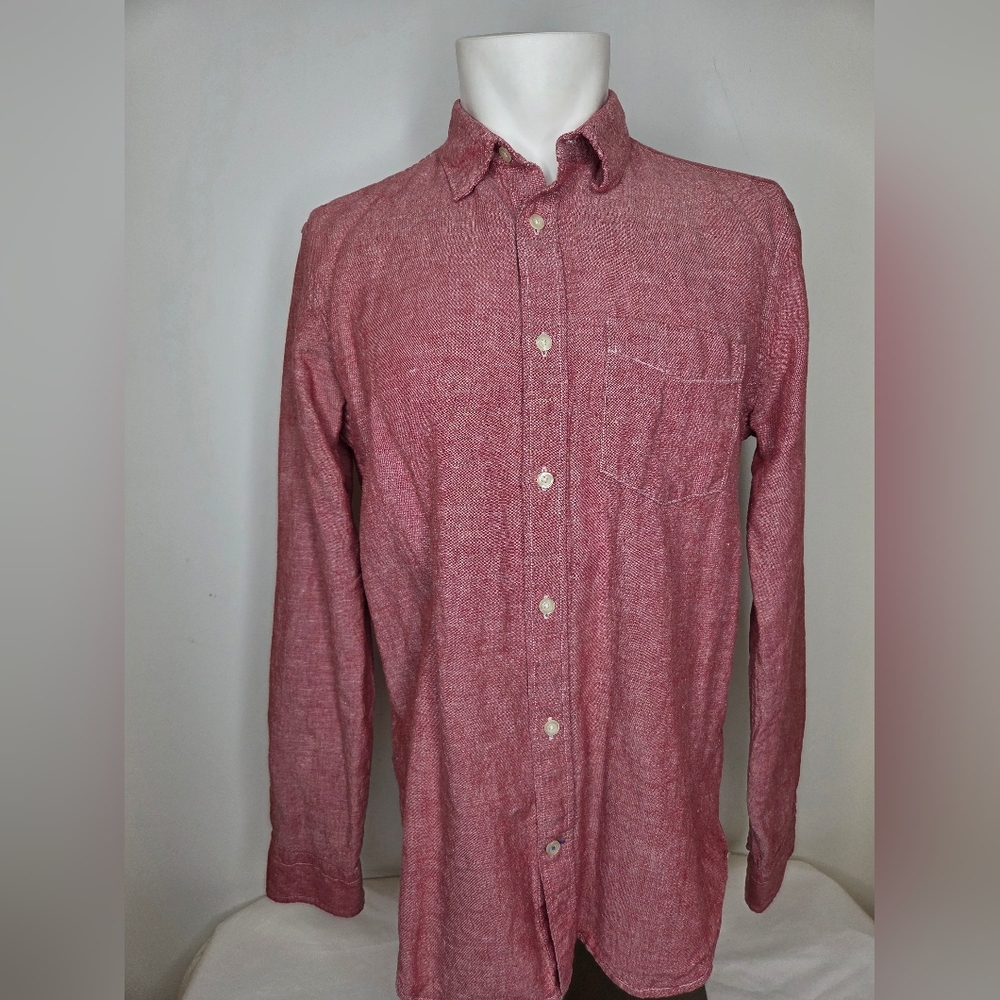 GAP Size M - Pink Linen Blend Shirt
